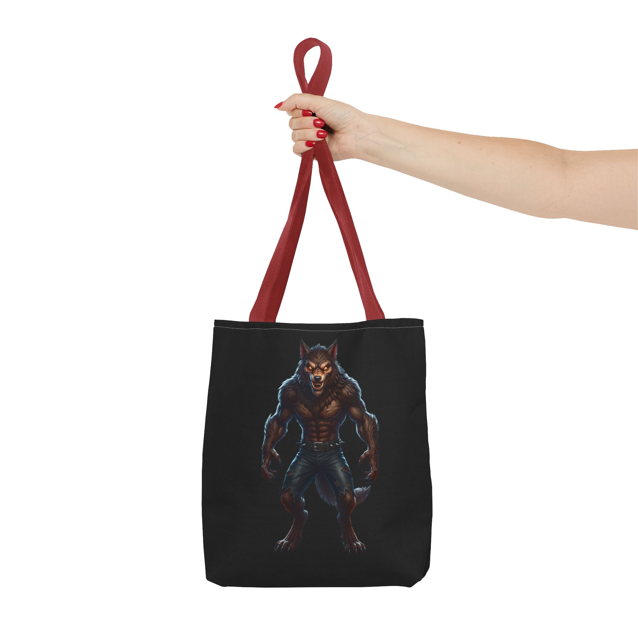 Werewolf Tote Bag — Dark Fantasy Creature Shopper