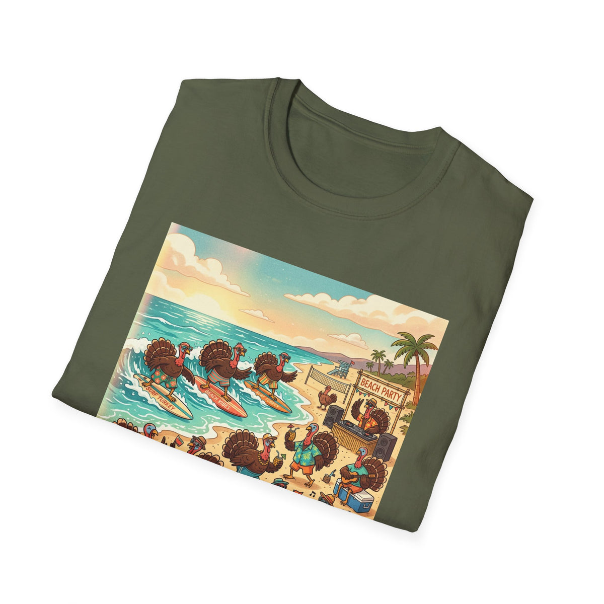 Tropical Beach Party T-Shirt – Colorful Summer Vacation Design
