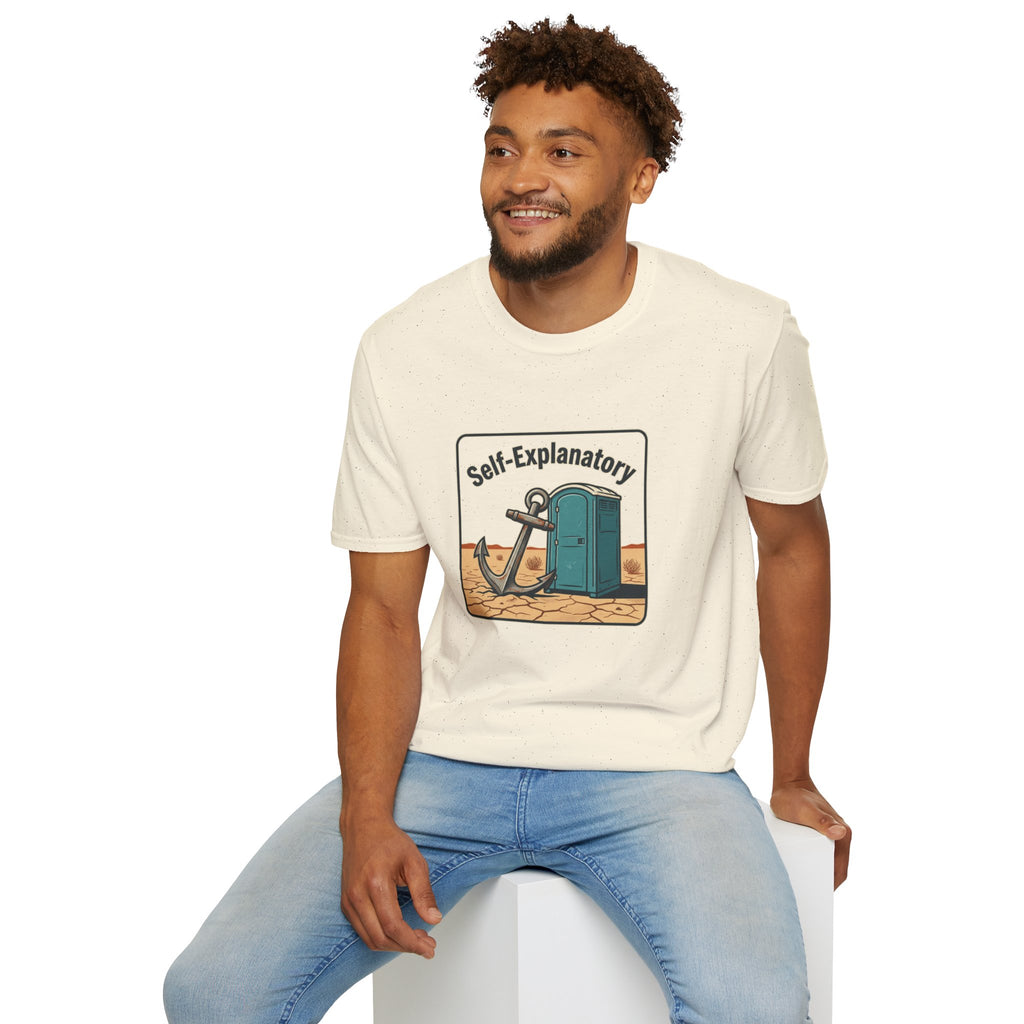 Self-Explanatory Anchor Outhouse Funny Unisex T-Shirt