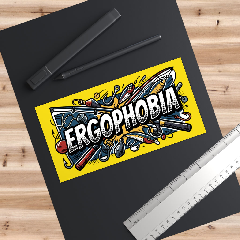Ergophobia Sticker — Funny Tool-Themed Bumper Decal for Fear of Work