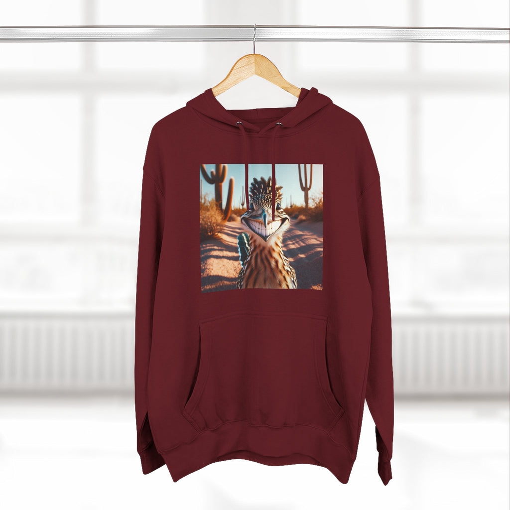 Three-Panel Fleece Hoodie