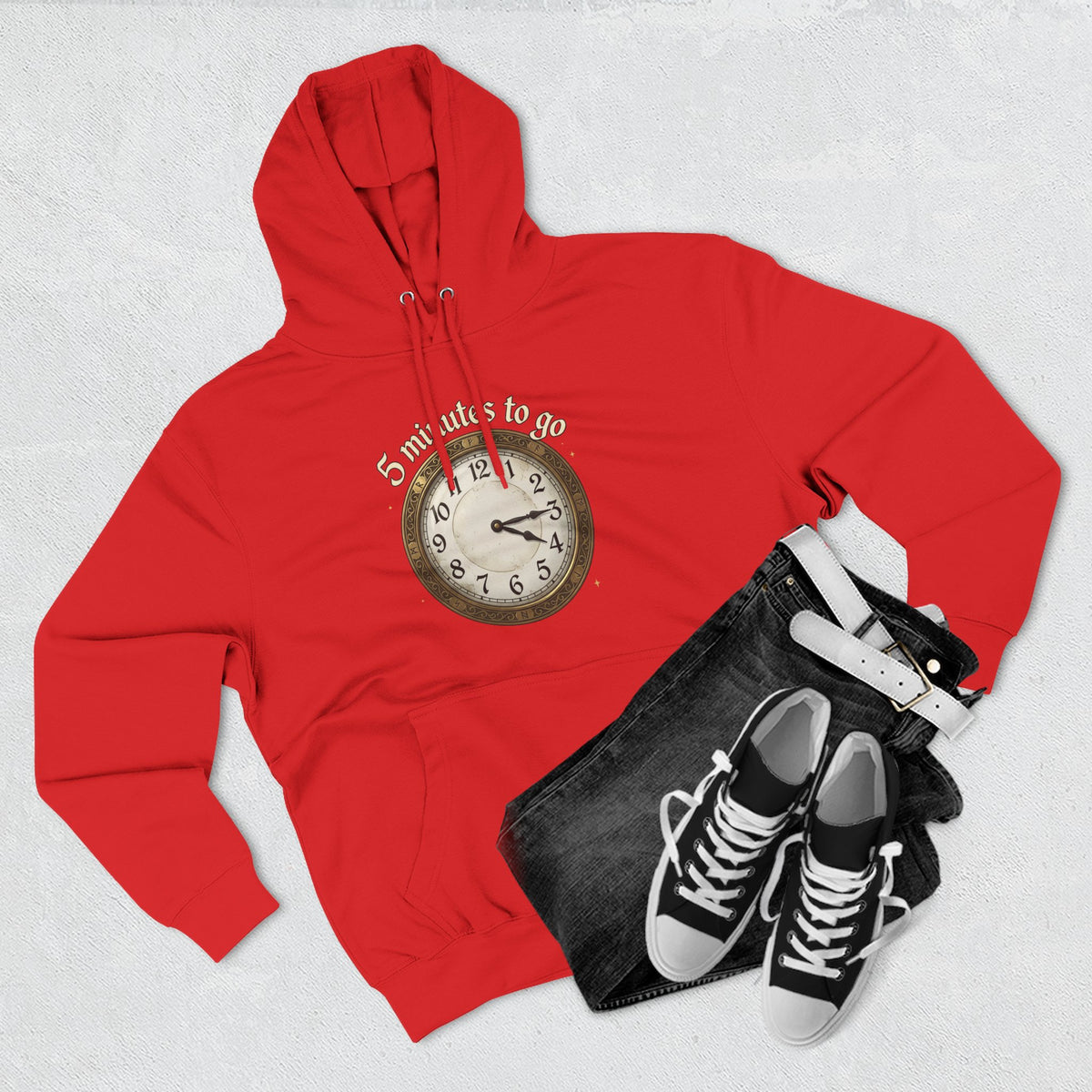 Three-Panel Fleece Hoodie