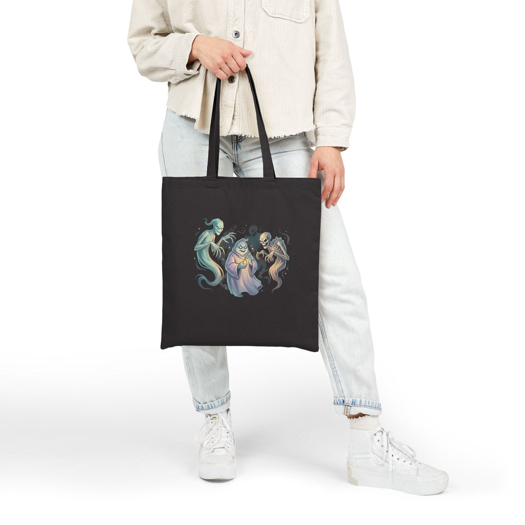 SPIRITS OF HALLOWEEN Cotton Canvas Tote Bag