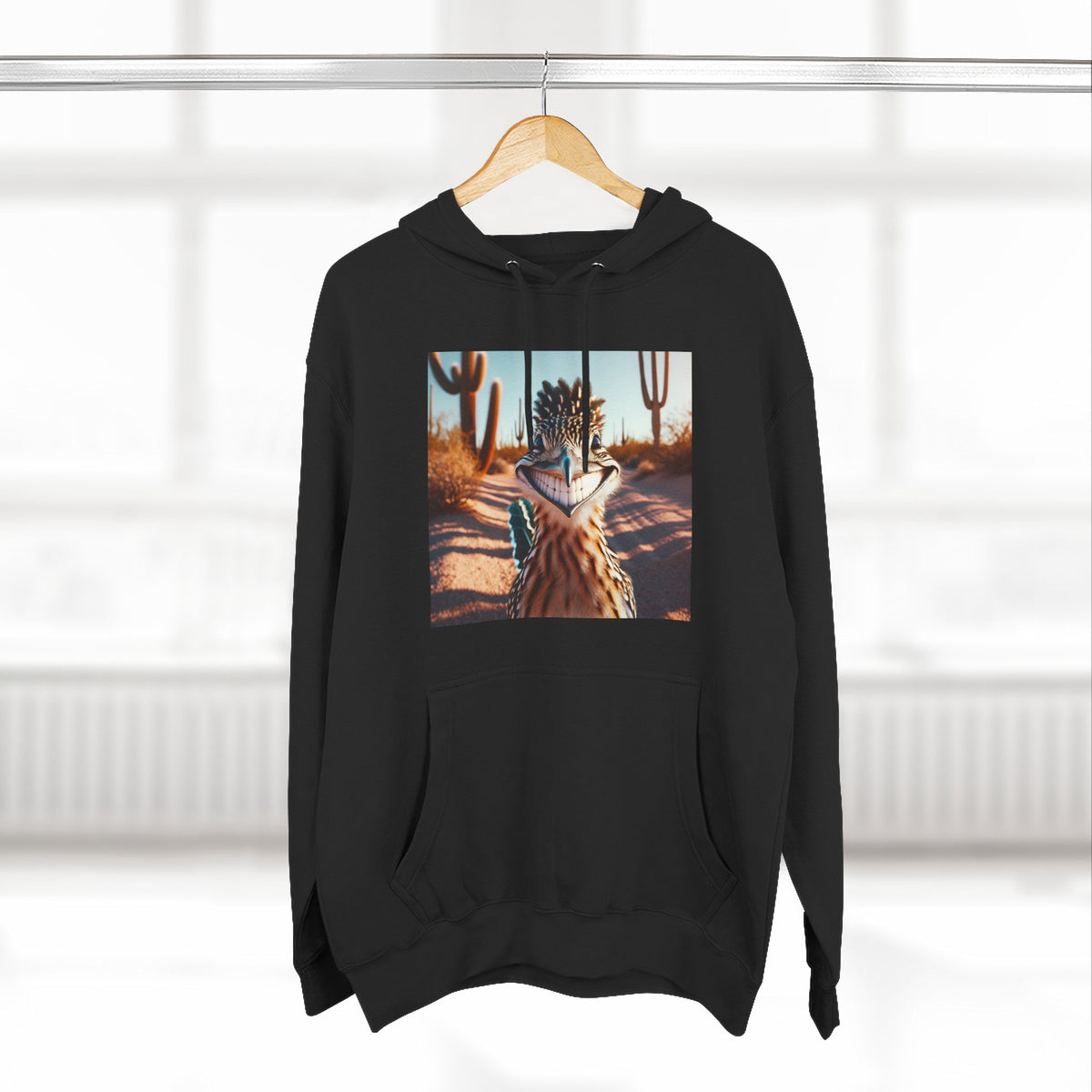 Three-Panel Fleece Hoodie