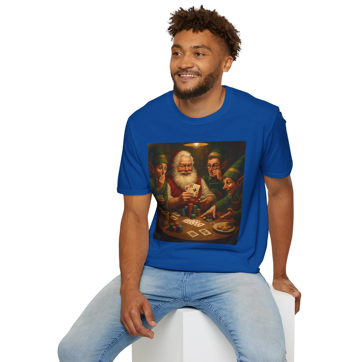 Santa Poker Night Christmas T-Shirt