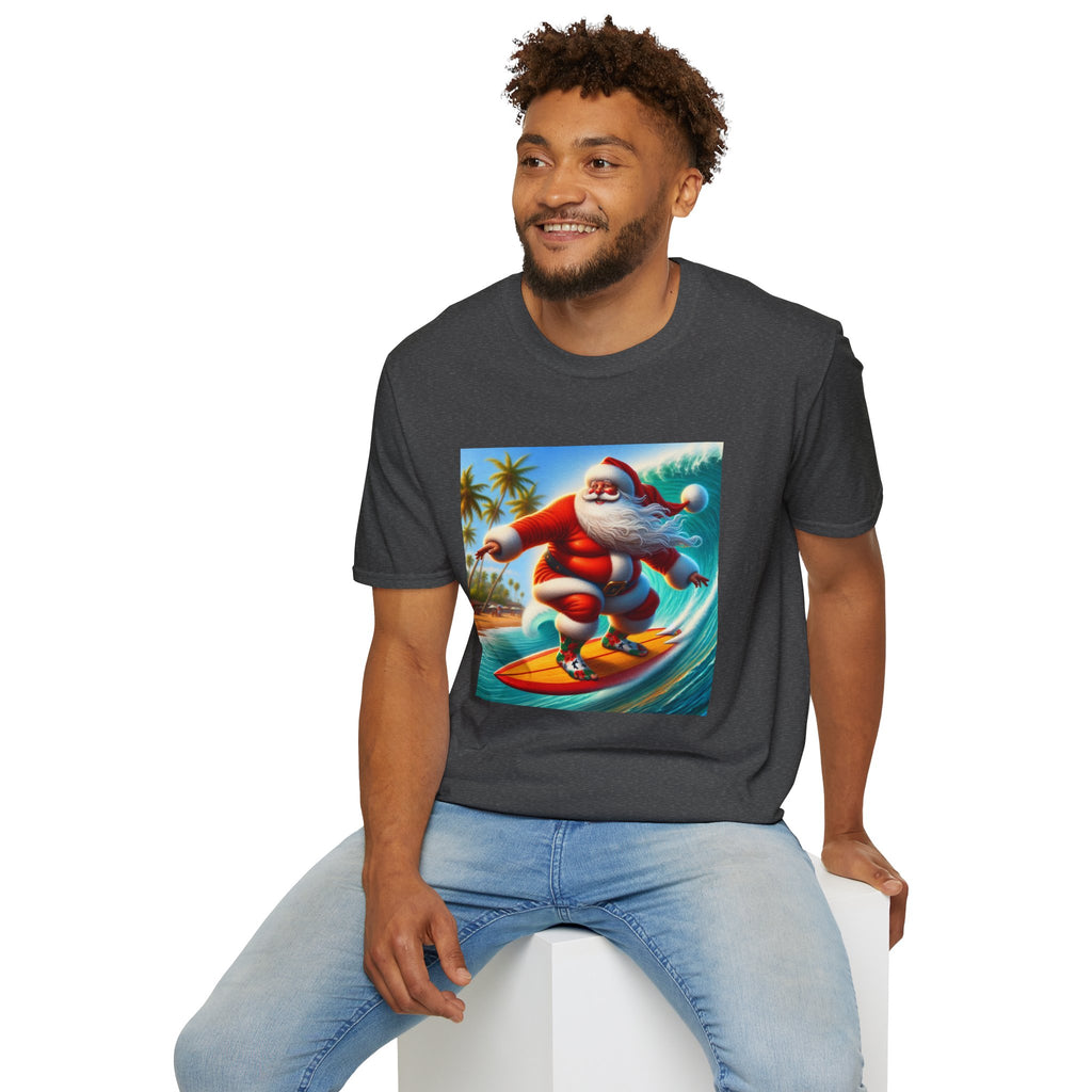 Surfing Santa Christmas T-Shirt